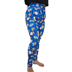 24/7 Full Length Leggings – Festive Card Christmas Pattern