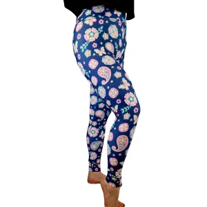 24/7 Full Length Leggings –  Paisley Pretty Pattern