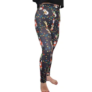 24/7 Full Length Leggings – Tangled Lights Christmas Pattern