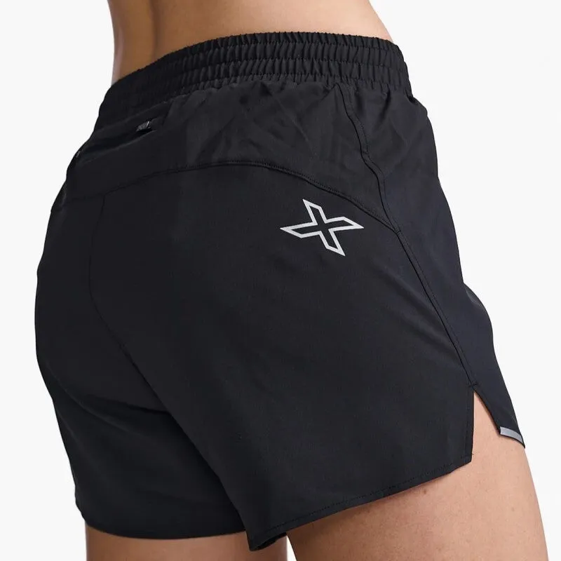 2XU Aero 5 Inch Shorts | Black / Silver Reflective | Womens