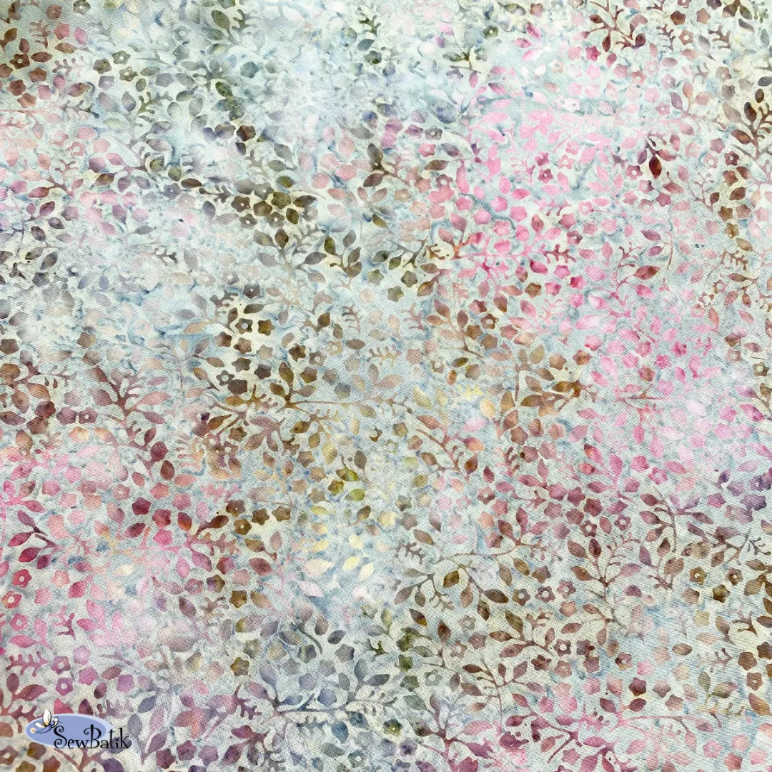 45" Batik Rayon - Valhalla - Nutmeg Rose [ 30" CUT ONLY ]