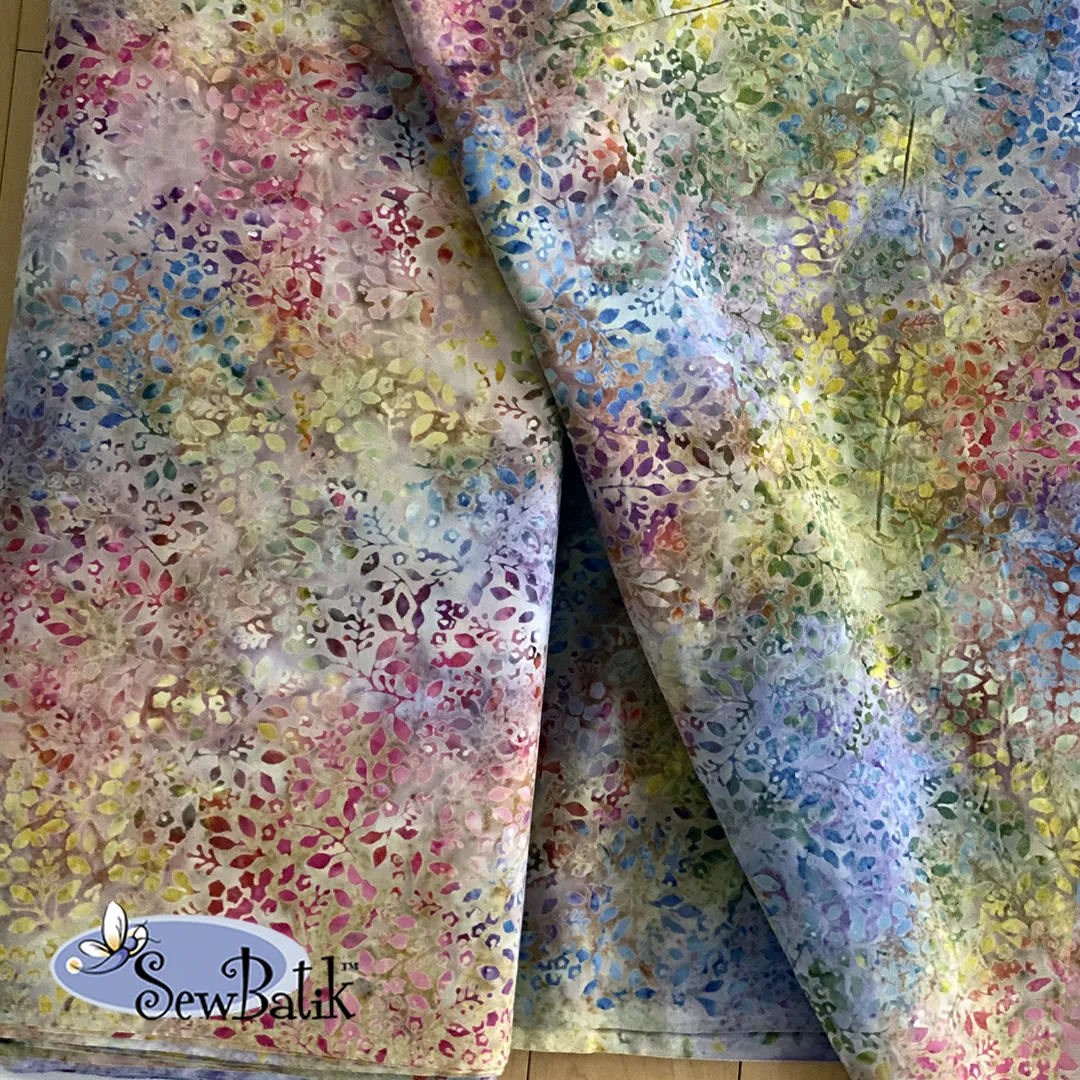 45" Batik Rayon - Valhalla - Pastel Delight  [ 23 CUT ONLY ]