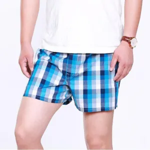 5 Pack Mens Boxer Underwear Cotton Man Shorts Breathable Plaid Flexible Shorts Boxer Male Underpants