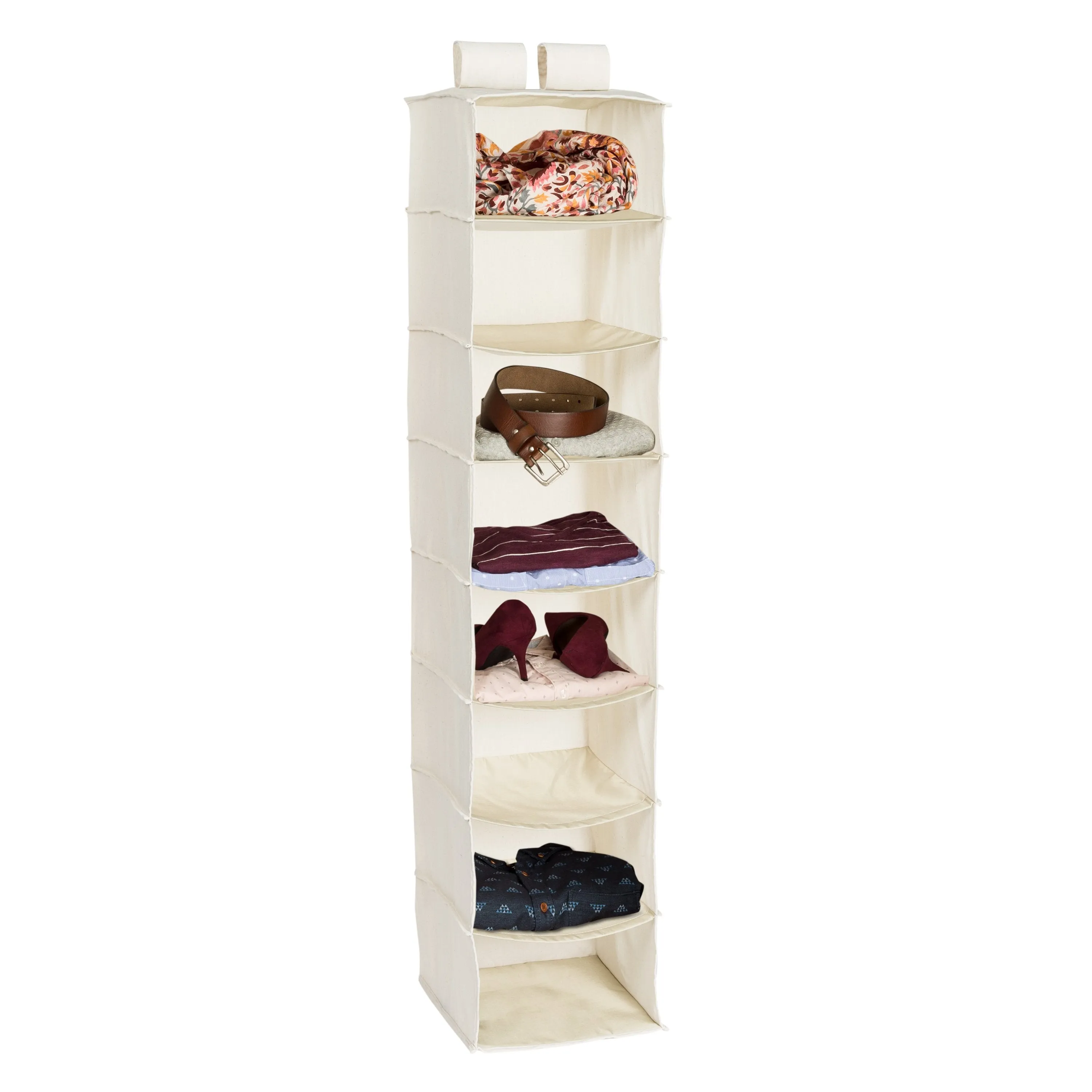 8 shelf hang organizer- canvas