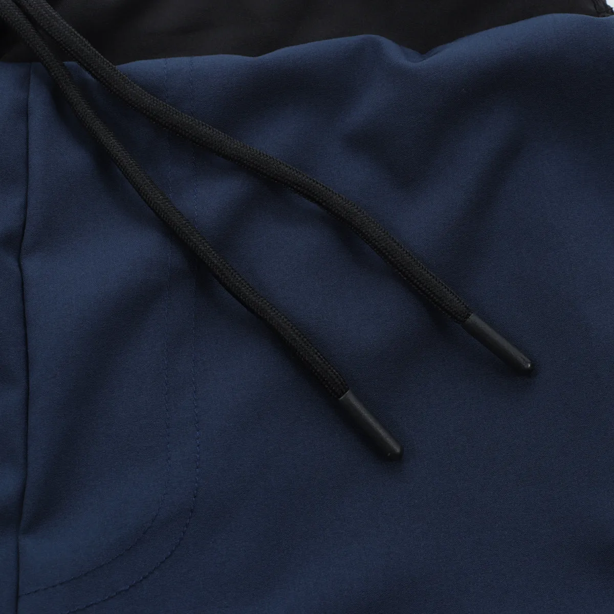 93brand Two-Layer GOD Shorts V5 - Ink Blue "Halftone Topo" Edition