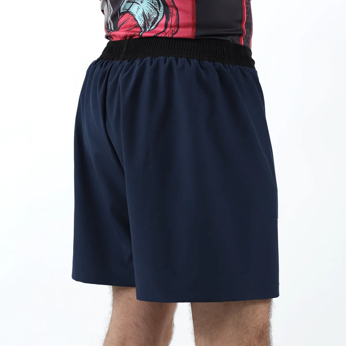 93brand Two-Layer GOD Shorts V5 - Ink Blue "Halftone Topo" Edition