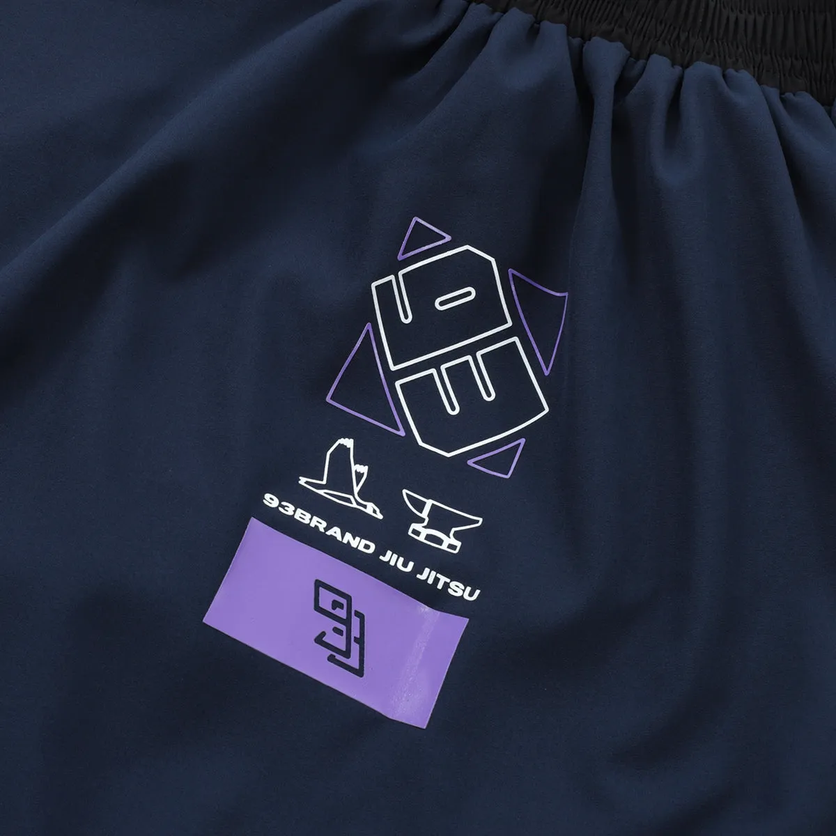 93brand Two-Layer GOD Shorts V5 - Ink Blue "Halftone Topo" Edition