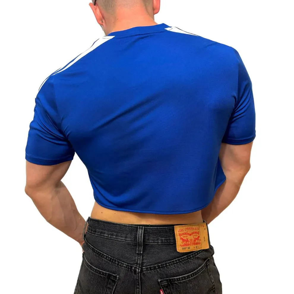 Adidas Sport Blue Short Sleeve Crop Top BY SNEAKERMASK