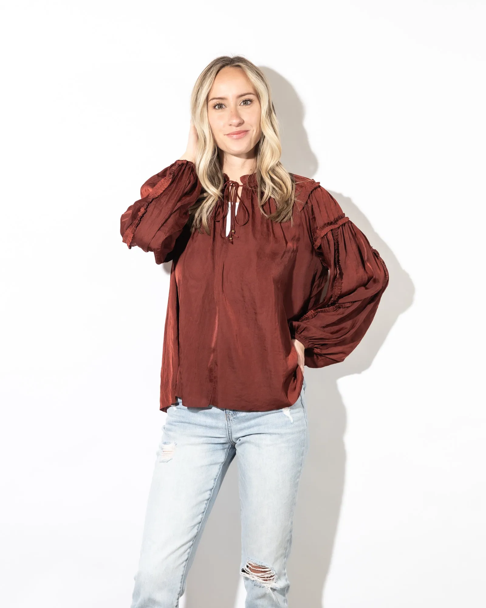Adira Ruffle Blouse