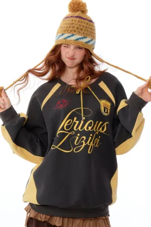 American Retro Loose Sporty Sweatshirt