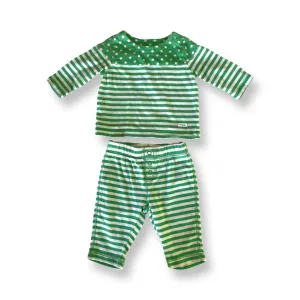 babyGap Green Stripes & Dots Outfit - 0-3 mo.