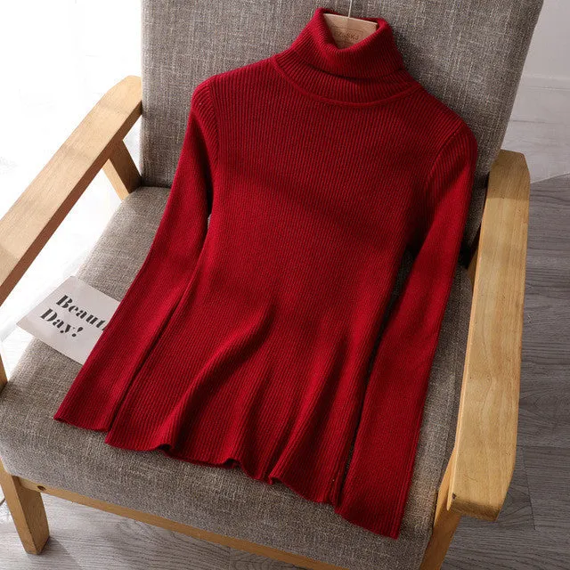 Basic Women's Turtleneck Sweaters