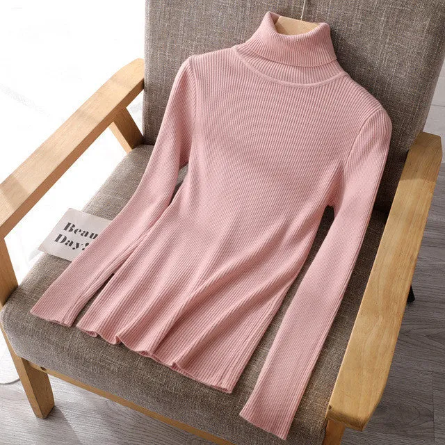 Basic Women's Turtleneck Sweaters