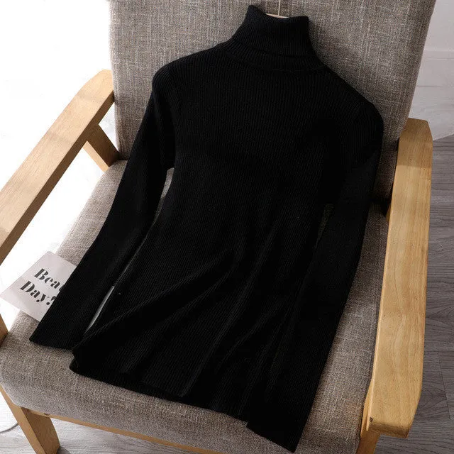 Basic Women's Turtleneck Sweaters