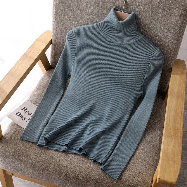 Basic Women's Turtleneck Sweaters