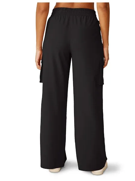 Beyond Yoga City Chic Trousers Pants in Black