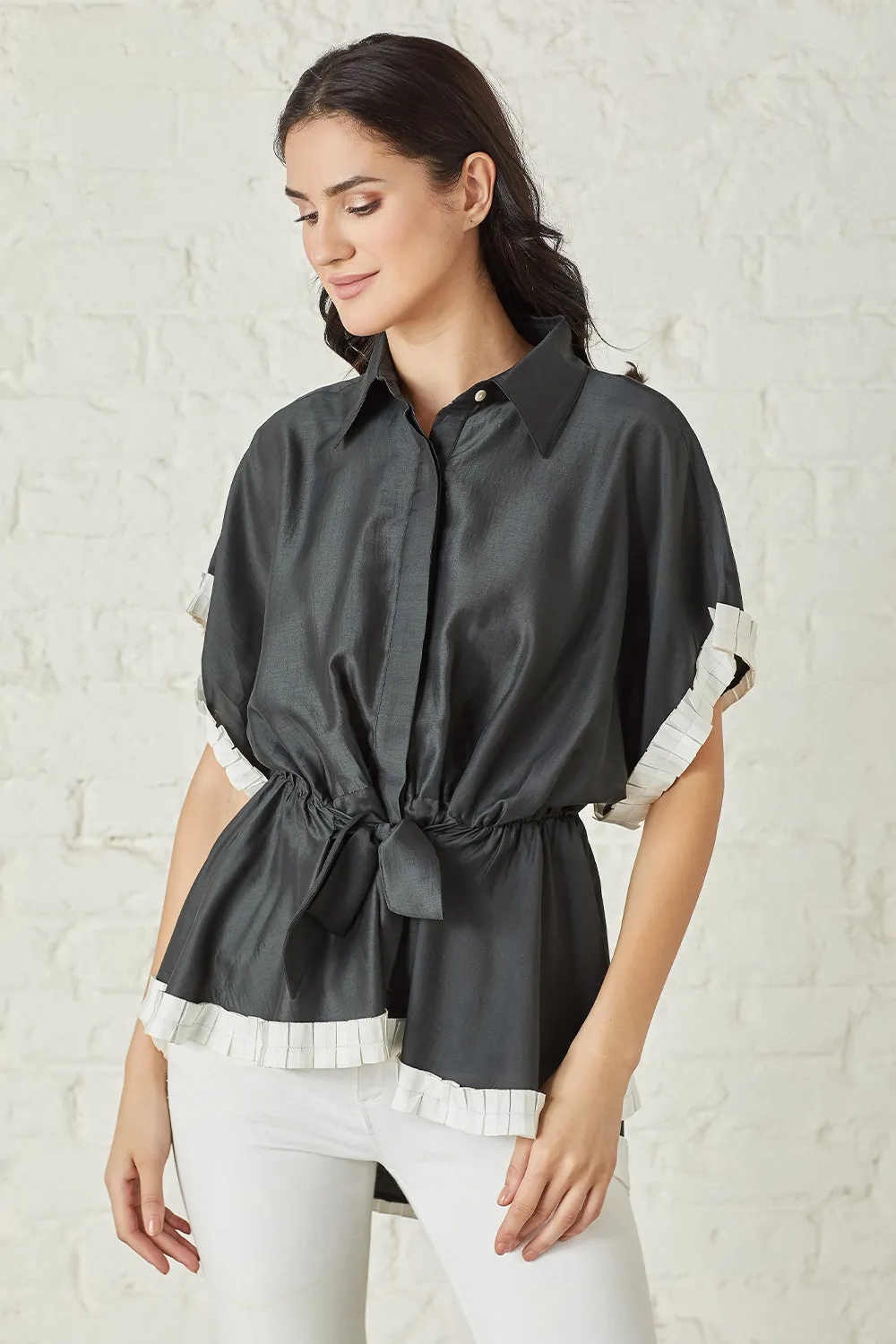 Black Batwing Blouse