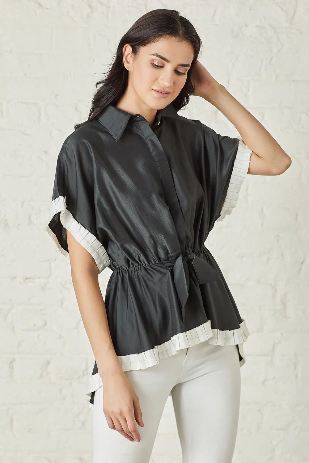 Black Batwing Blouse