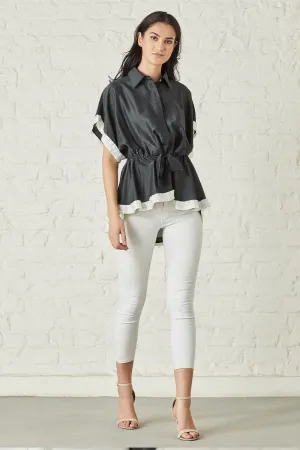 Black Batwing Blouse