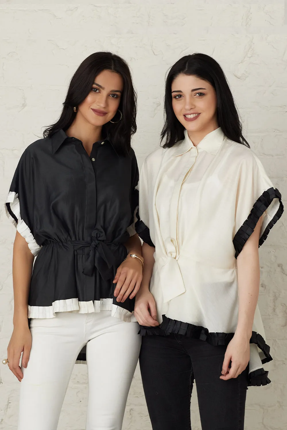 Black Batwing Blouse