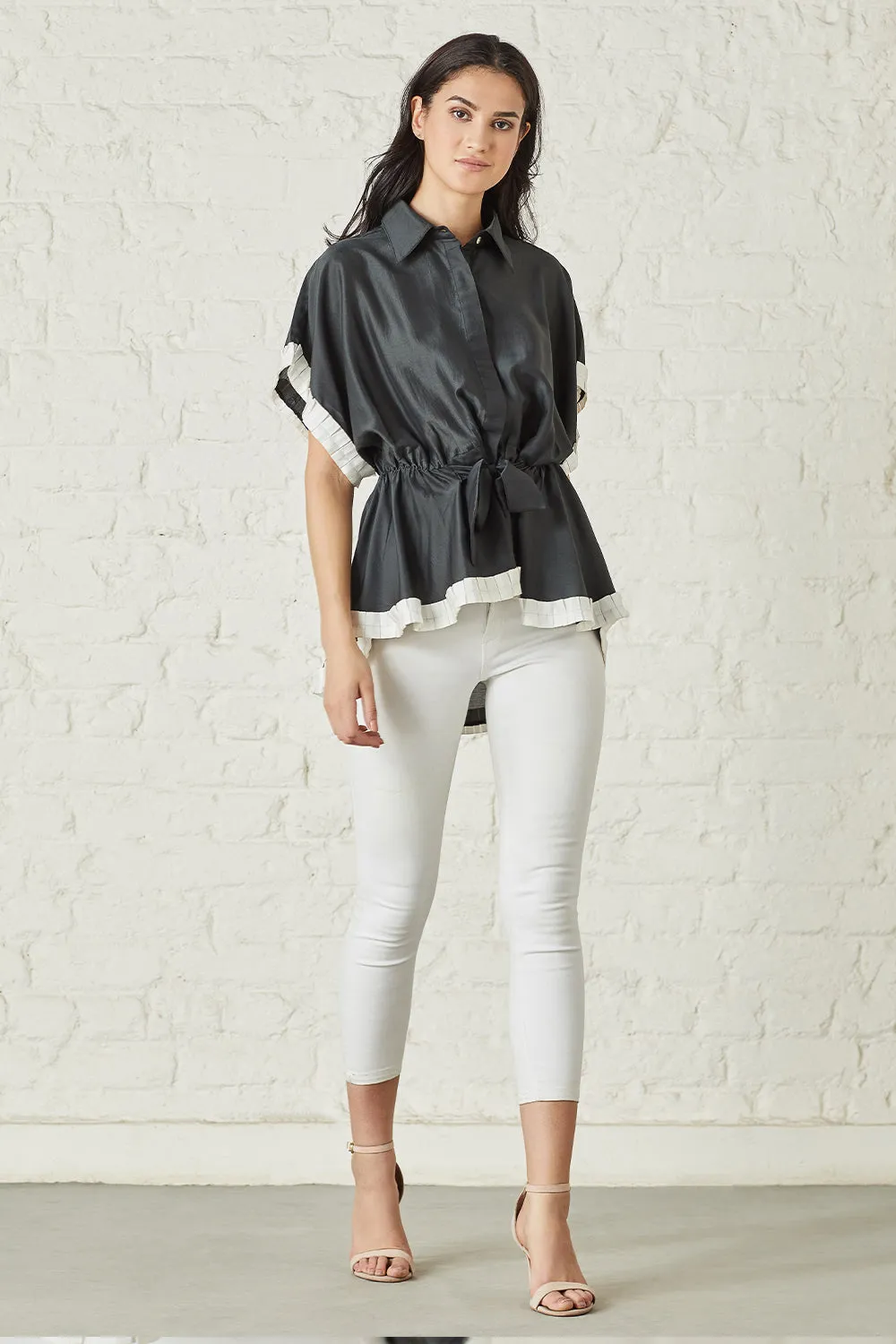 Black Batwing Blouse