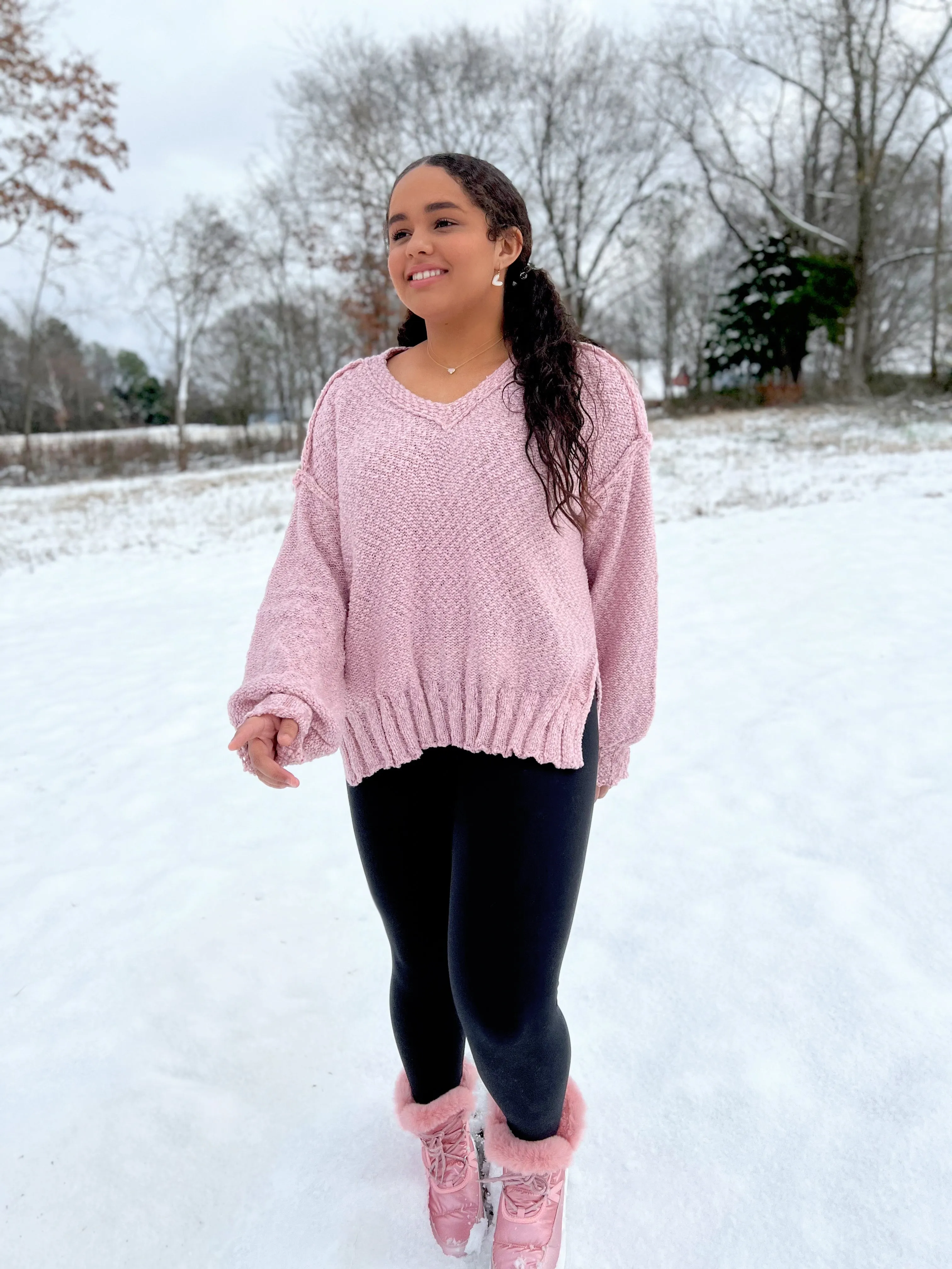 Blush Soft Knit Sweater
