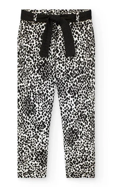 Boboli - Black & White Print Knit Trousers