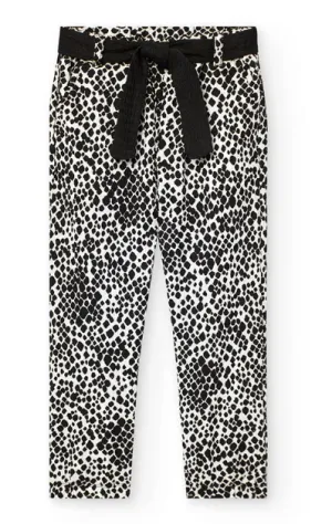 Boboli - Black & White Print Knit Trousers