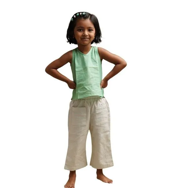 Breeze Belle Cotton Pants With a Flare- Girls