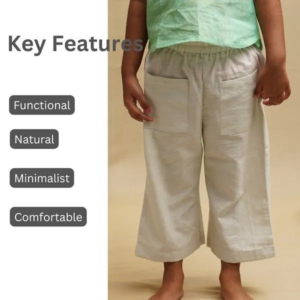 Breeze Belle Cotton Pants With a Flare- Girls