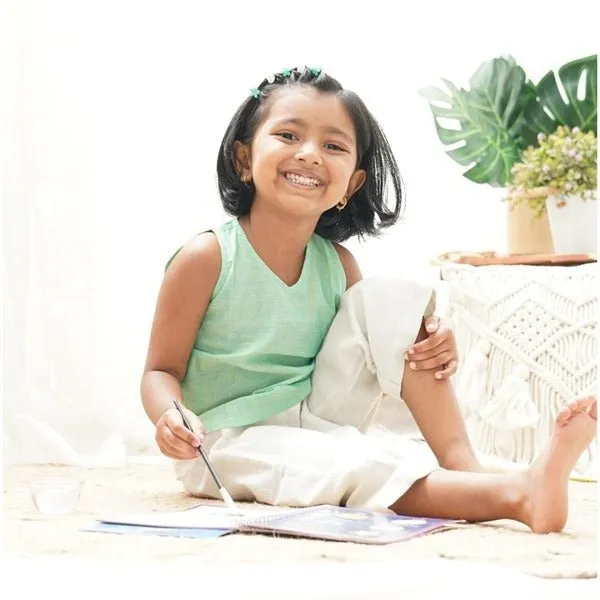 Breeze Belle Cotton Pants With a Flare- Girls