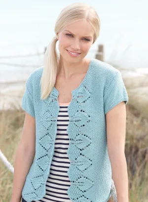 Cardigan in Sirdar Cotton Rich Aran (7752)