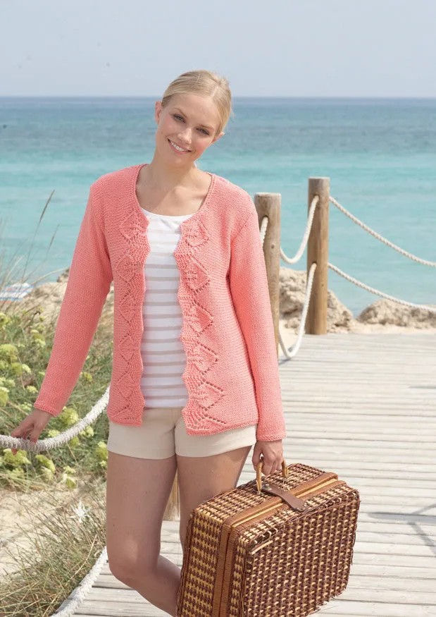 Cardigan in Sirdar Cotton Rich Aran (7752)