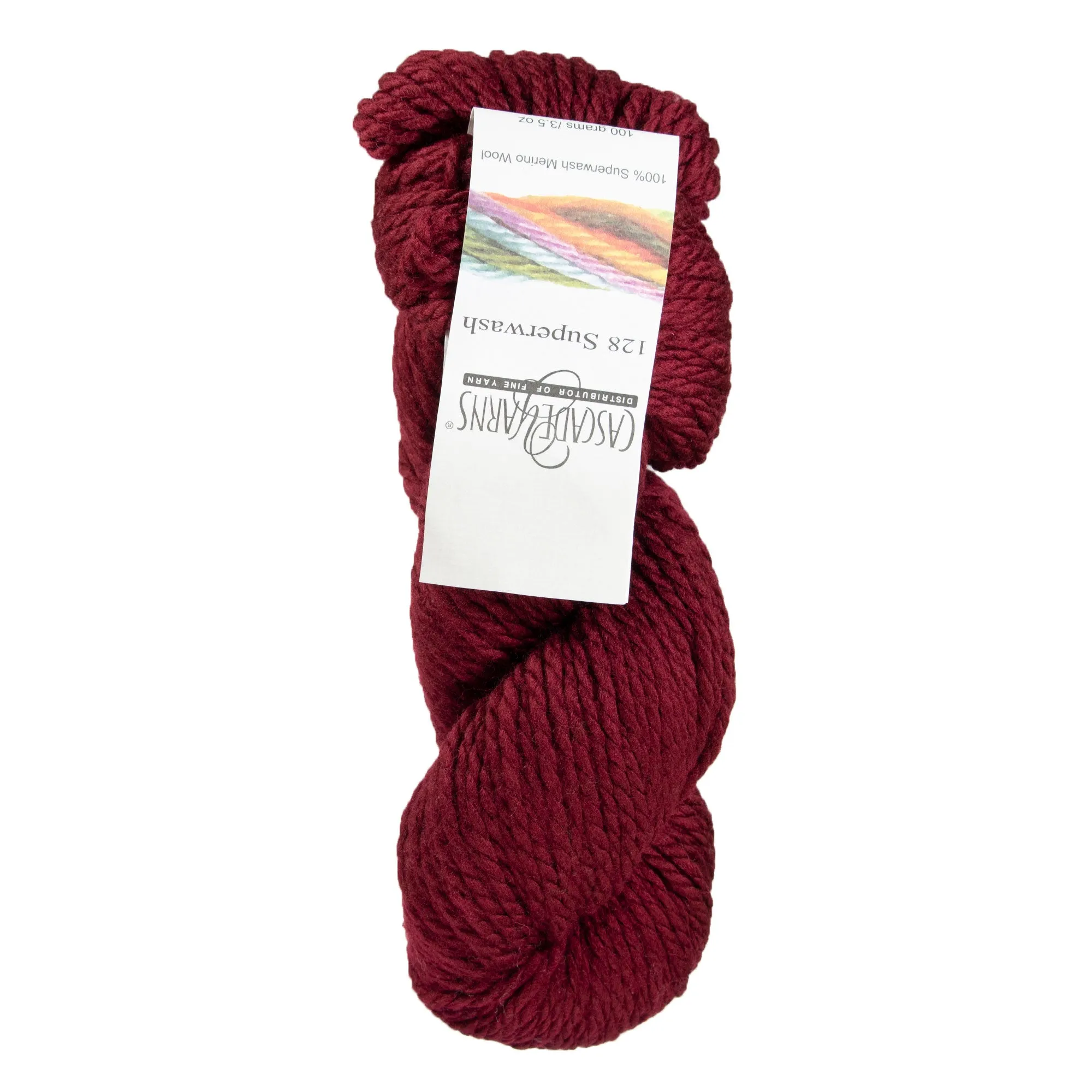 Cascade Yarns 128 Superwash Yarn - 855 Burgundy