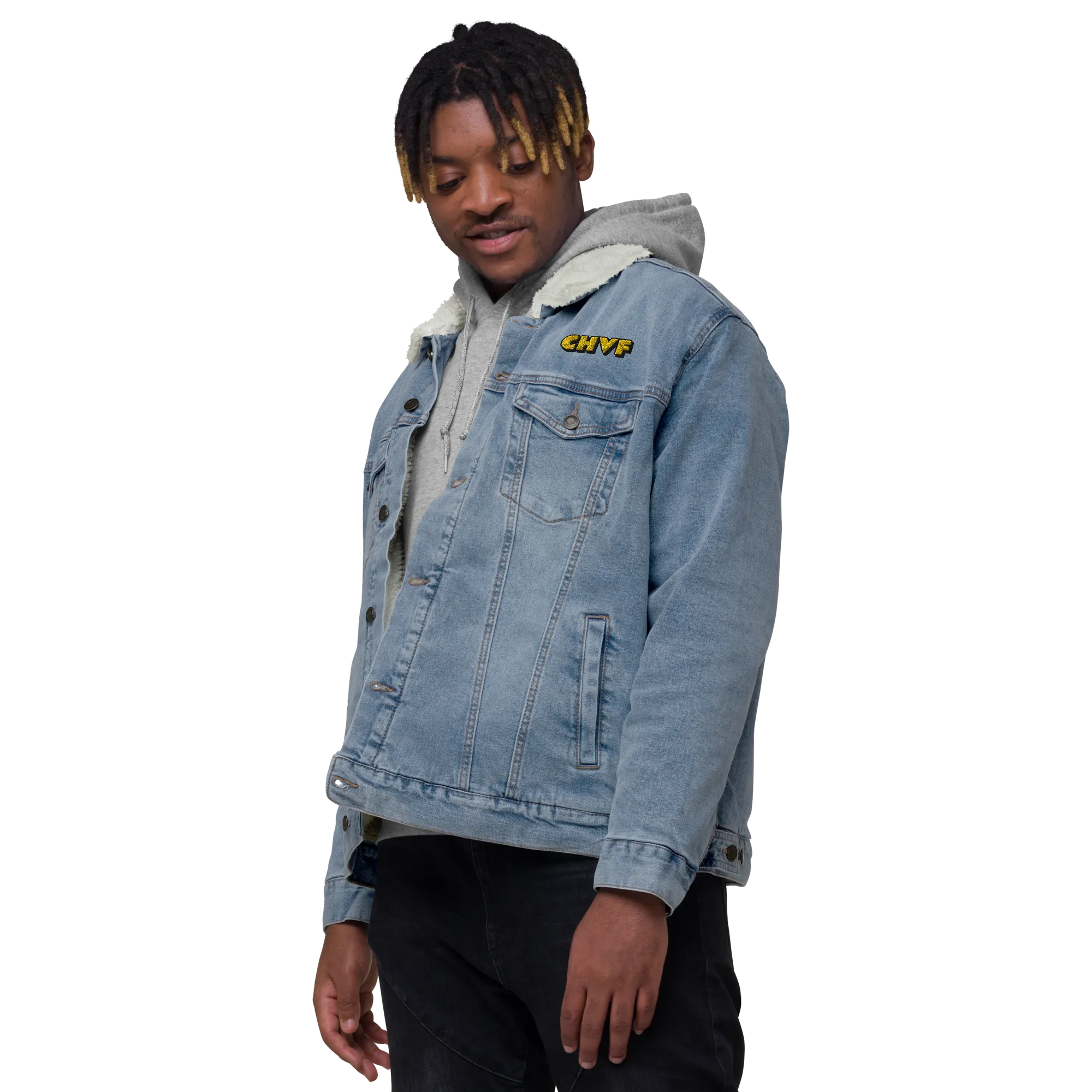CHVF Unisex Denim Sherpa Jackets