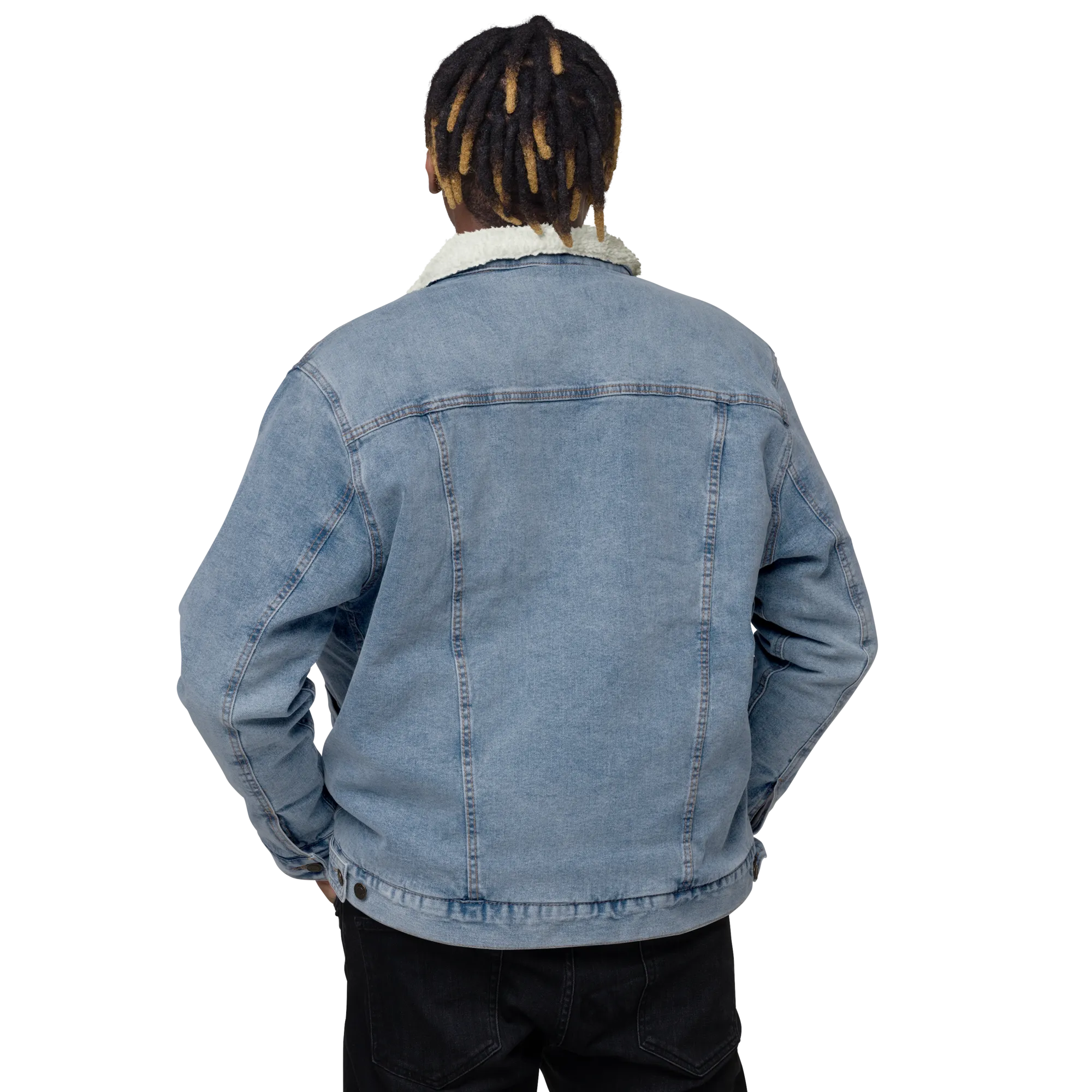 CHVF Unisex Denim Sherpa Jackets