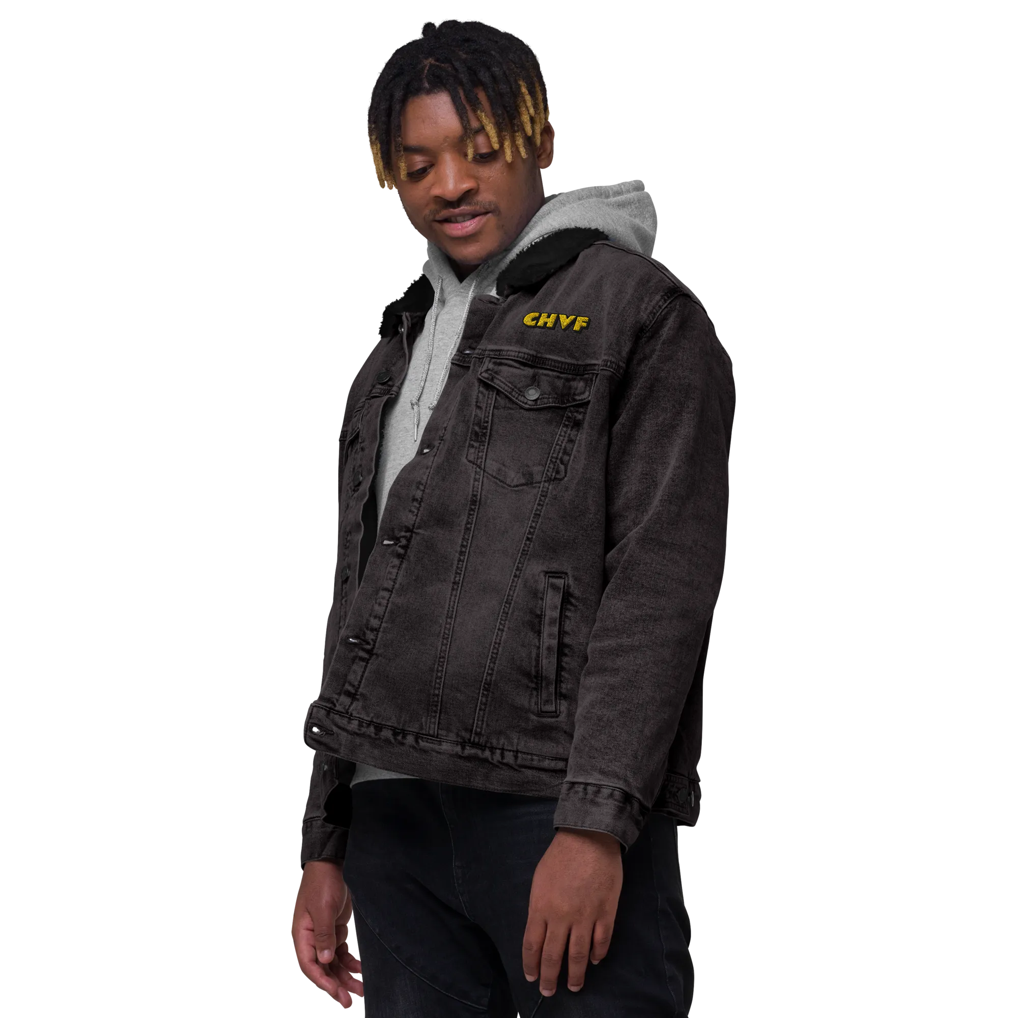 CHVF Unisex Denim Sherpa Jackets