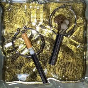 cigarette vase piercings silver