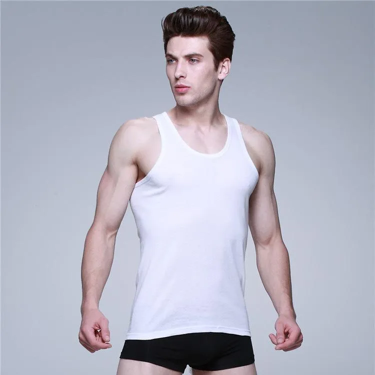 Cotton Men Summer Fitness Sporty Matching Tank Top