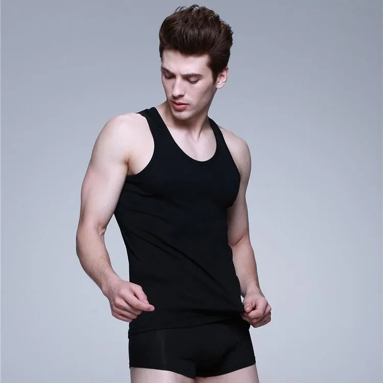 Cotton Men Summer Fitness Sporty Matching Tank Top