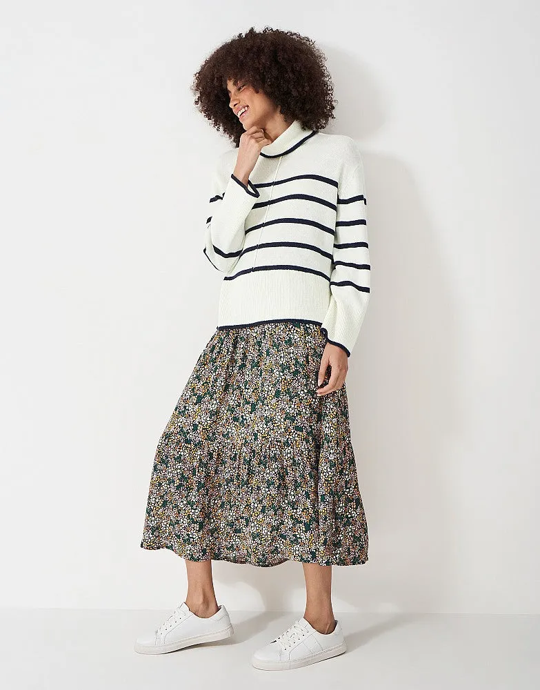 Crew Clothing Wide Sleeve Lambswool Roll Neck Jumper