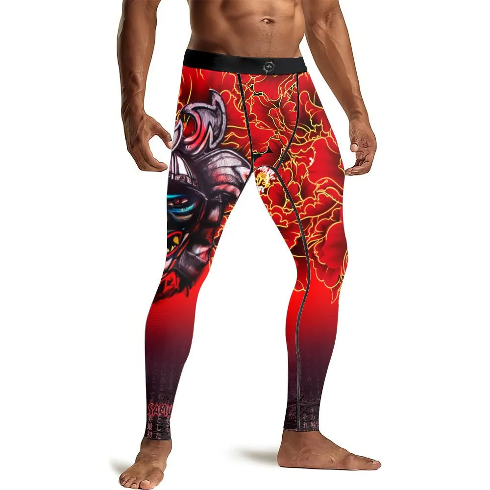 Devil Samurai Men's Compression Leggings