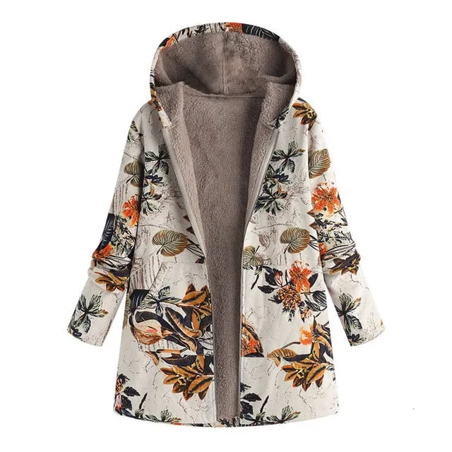 Estylo Retro Hooded Warm Jacket