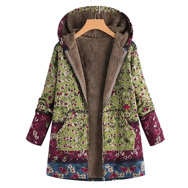 Estylo Retro Hooded Warm Jacket