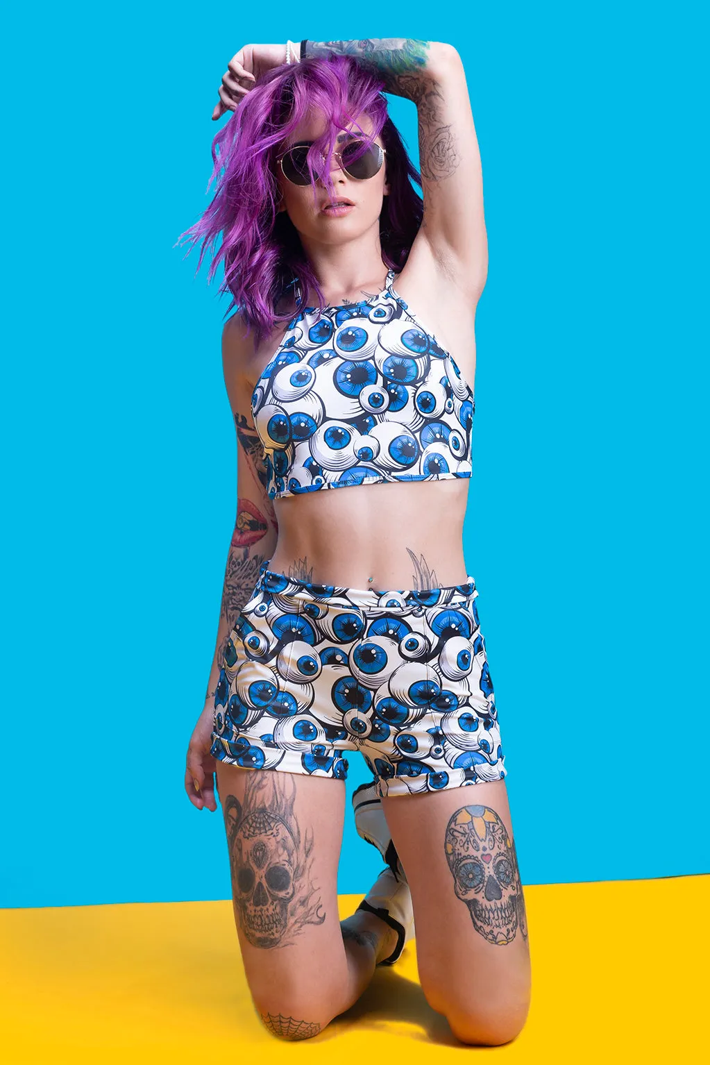 Eyeballz Blue Shorts