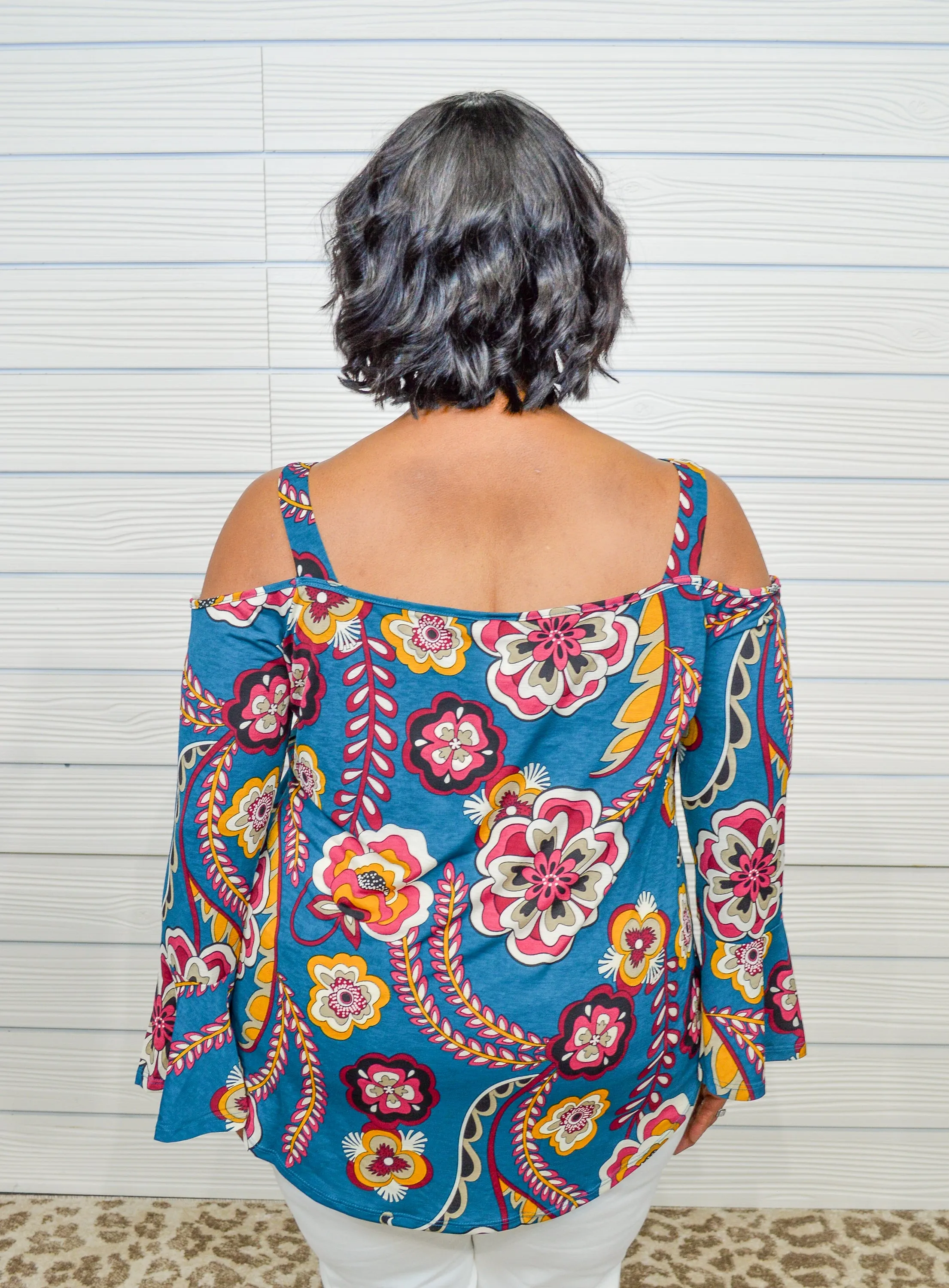 Final Sale: Crimson Bloom Top