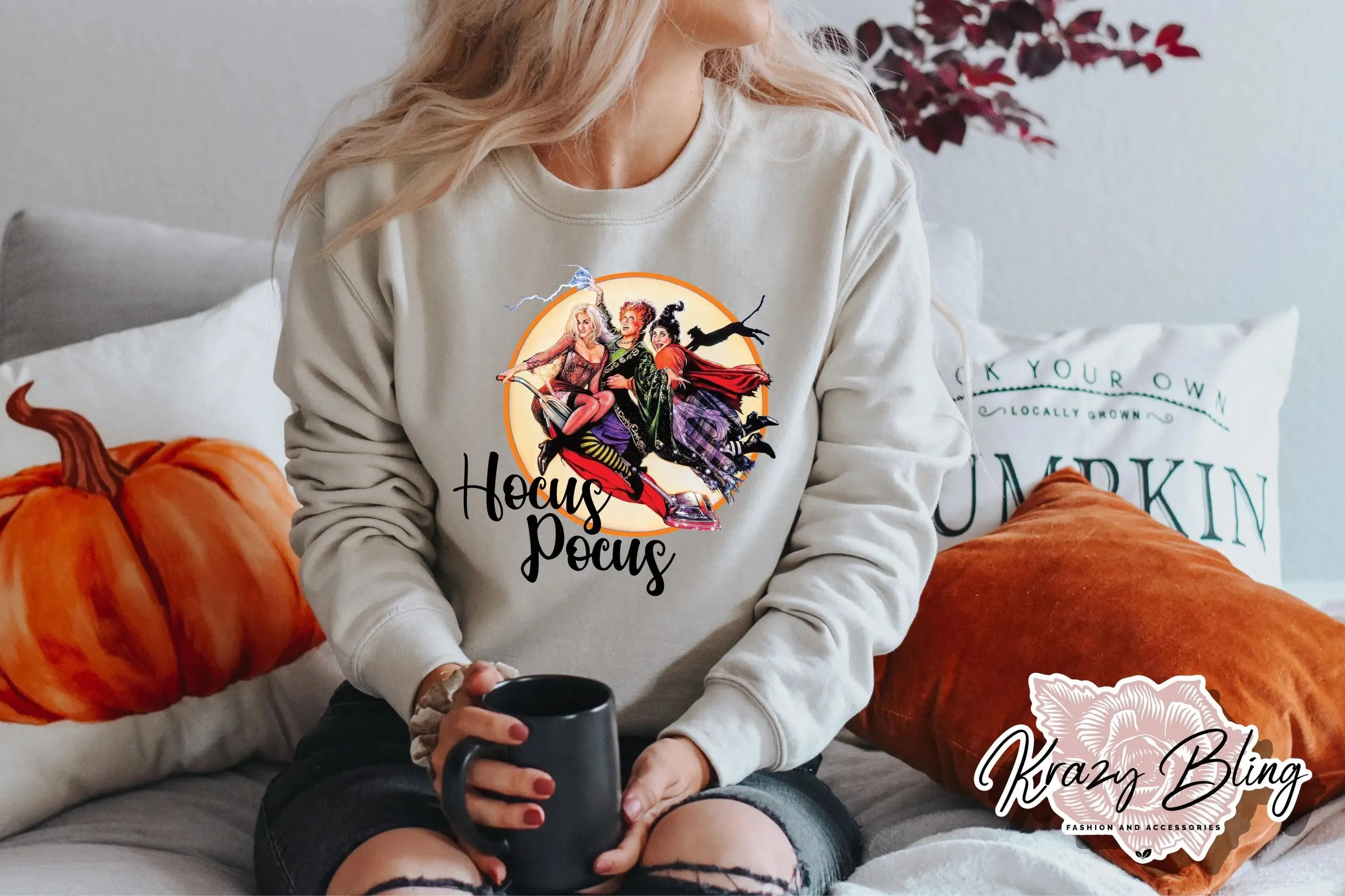 Flying Witches Hocus Pocus Sweater