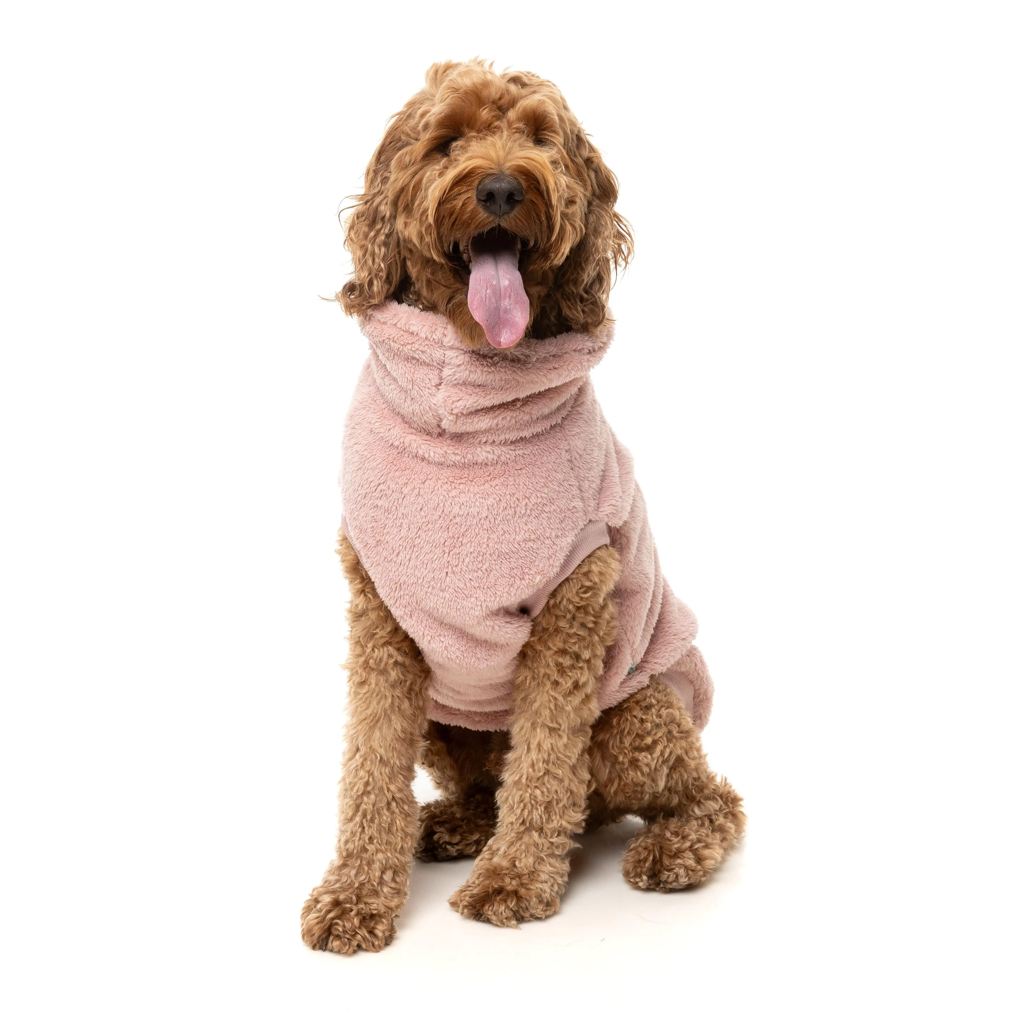 FuzzYard Dog Apparel Turtle Teddy 25 Sweater Blossom Pink Size 1