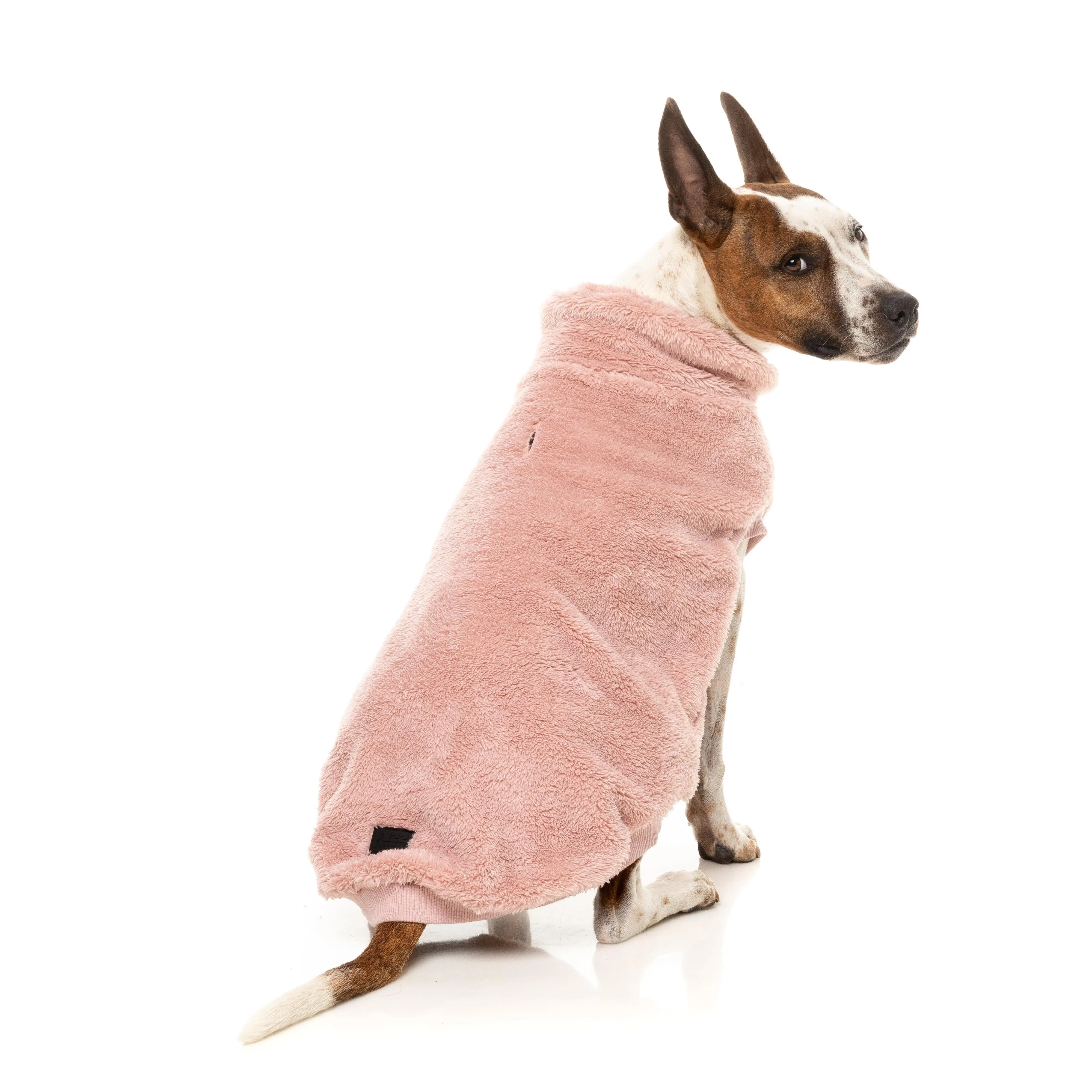 FuzzYard Dog Apparel Turtle Teddy 25 Sweater Blossom Pink Size 1