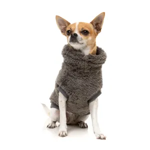 FuzzYard Dog Apparel Turtle Teddy 25 Sweater Gunmetal Grey Size 1